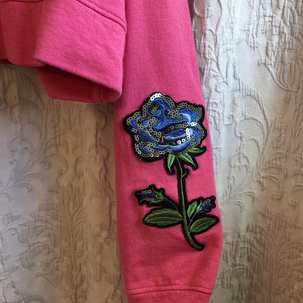 *HOST PICK* - Zara cropped sweatshirt with sequenced flower patches - Picture 11 of 12